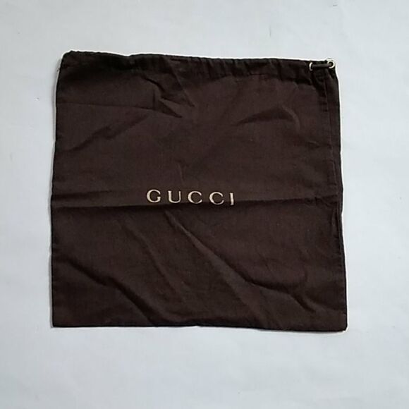 GUCCI BROWN FABRIC DRAWSTRING DUST BAG - Picture 1 of 4
